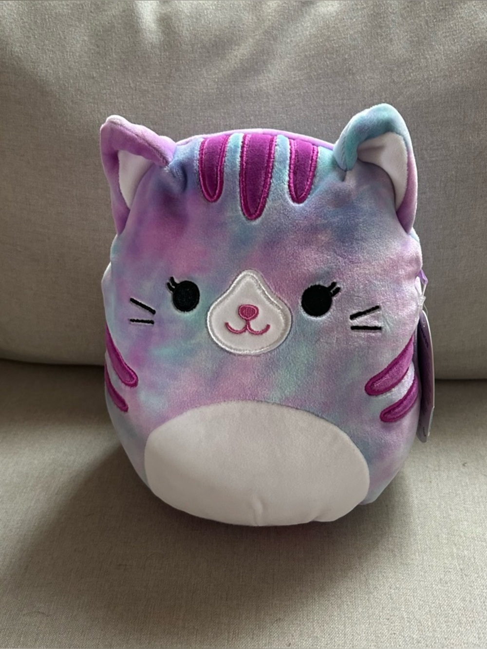 8” Eloise Squishmallow NWT Pastel Purple Cat Stuffed Toy - Soft Comfort Plushie